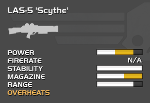 Fully upgraded LAS-5 Scythe