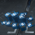 A pile of Super Credits found in a Cargo Container