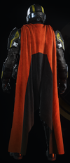 The Tideturner Cape worn on a Helldiver