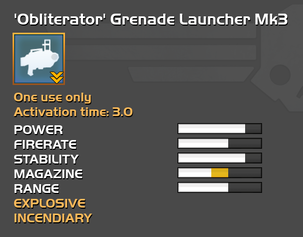 Fully upgraded Obliterator