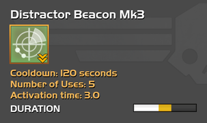 Fully upgraded Distractor Beacon