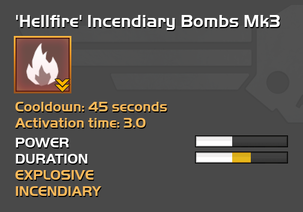 Fully upgraded to Hellfire Incendiary Bombs
