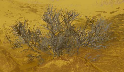 A Shrub from the Caustic Badlands Biome