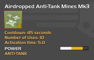 Fully upgraded to Airdropped Anti-Tank Mines