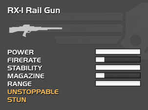 Fully upgraded RX-1 Rail Gun