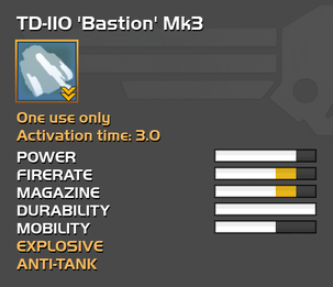 Fully upgraded TD-110 Bastion